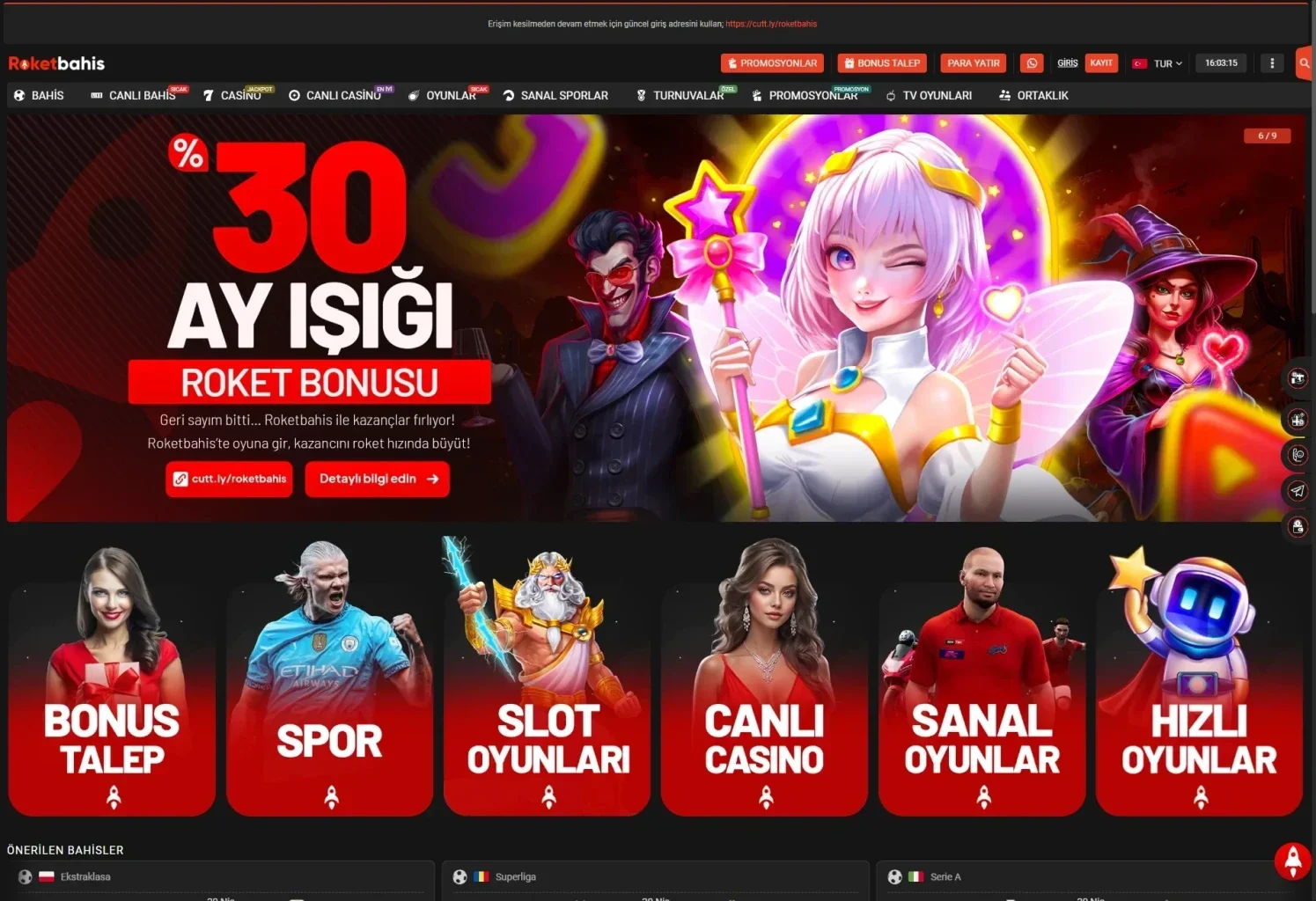 Roket Bahis ekran görüntüsü